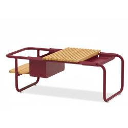 Багатофункціональний кавовий столик 83*46 LAGOM SUNSET Lm 27R / BURGUNDY