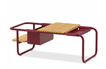 Багатофункціональний кавовий столик 83*46 LAGOM SUNSET Lm 27R / BURGUNDY