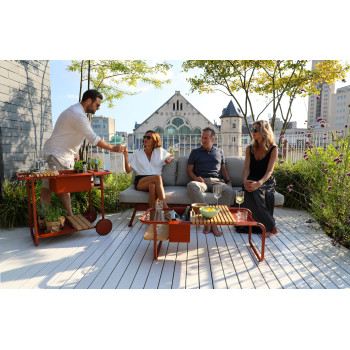 Багатофункціональний кавовий столик 83*46 LAGOM SUNSET Lm 27R / BURGUNDY