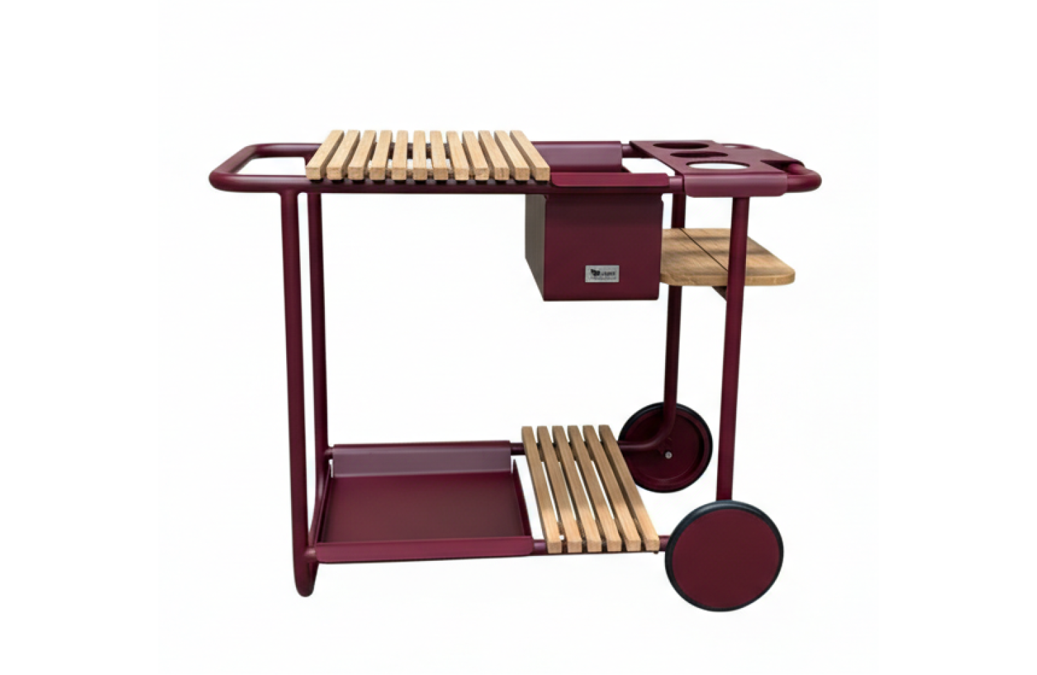 Сервірувальний столик на коліщатках LAGOM SUNSET Lm 80R / BURGUNDY