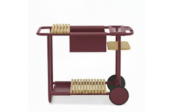 Сервірувальний столик на коліщатках LAGOM SUNSET Lm 80R / BURGUNDY