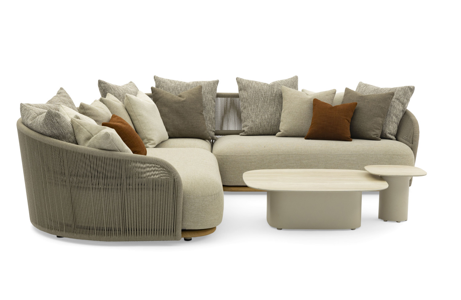 Крісло обертове (з подушками) LAGOM WAVE Lm 85T / TAUPE