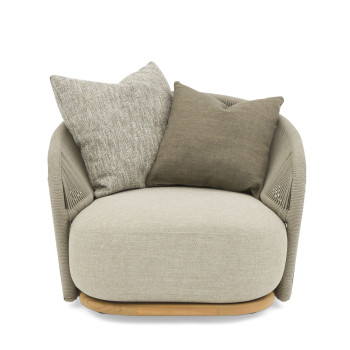 Крісло обертове (з подушками) LAGOM WAVE Lm 85T / TAUPE