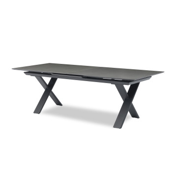 Обідній стіл прямокутний (розкладний 180-240 cm) LAGOM ALBATROS Lm 87G / ANTHRACITE