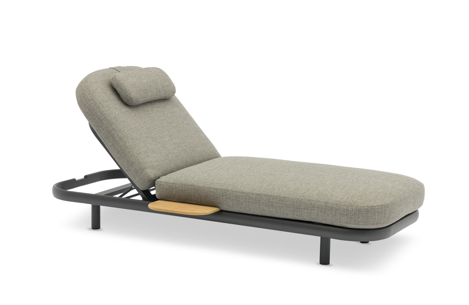 Шезлонг з кутовим столиком (з подушками) LAGOM CLOUD Lm 90G / ANTHRACITE