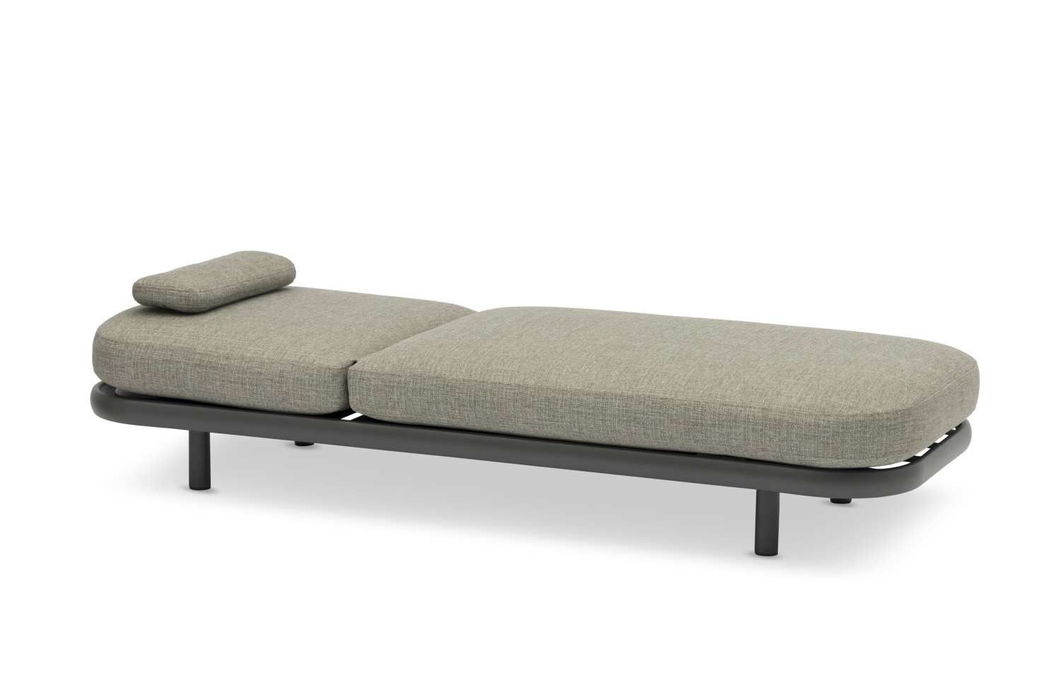 Шезлонг з кутовим столиком (з подушками) LAGOM CLOUD Lm 90G / ANTHRACITE