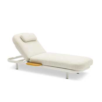 Шезлонг з кутовим столиком (з подушками) LAGOM CLOUD Lm 90T / TAUPE