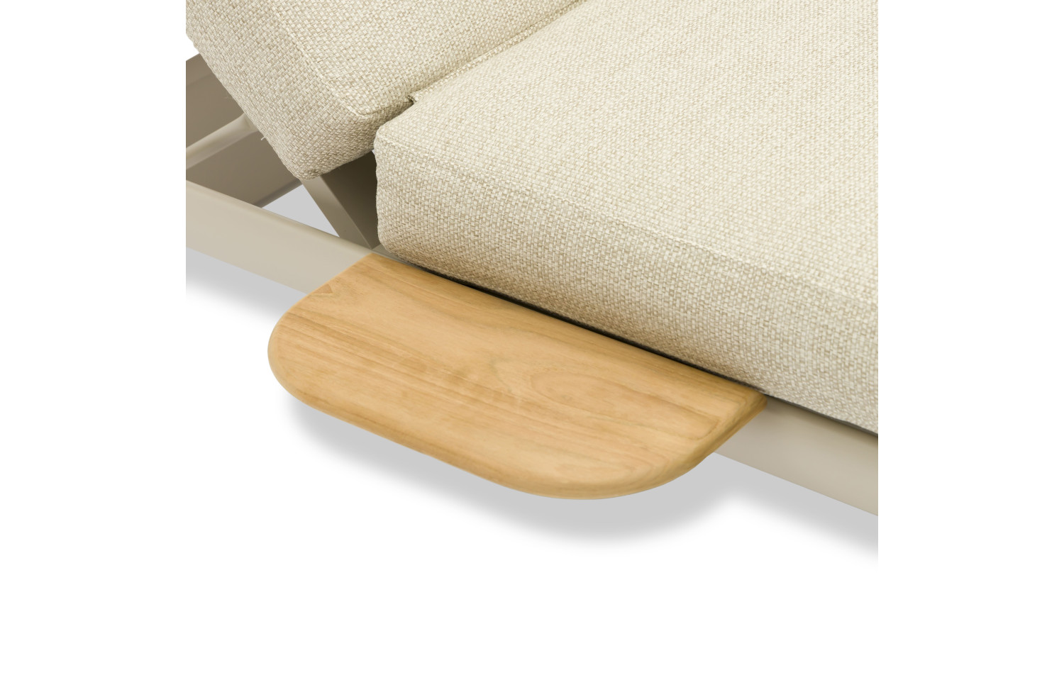 Шезлонг з кутовим столиком (з подушками) LAGOM CLOUD Lm 90T / TAUPE