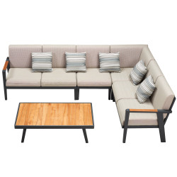 Corner set (with cushions) HIGOLD EMOTI 697750 / ANTHRACITE