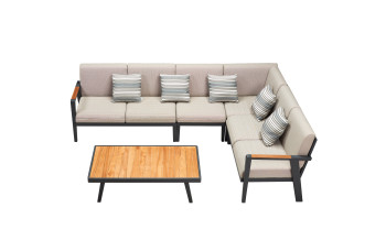 Corner set (with cushions) HIGOLD EMOTI 697750 / ANTHRACITE