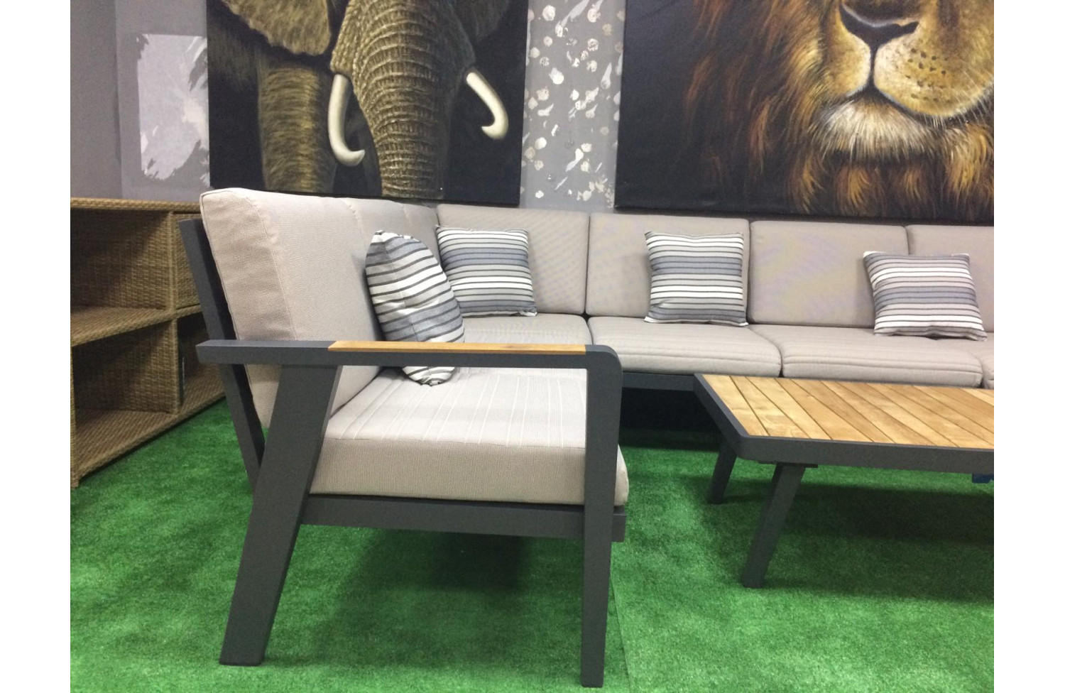 Corner set (with cushions) HIGOLD EMOTI 697750 / ANTHRACITE