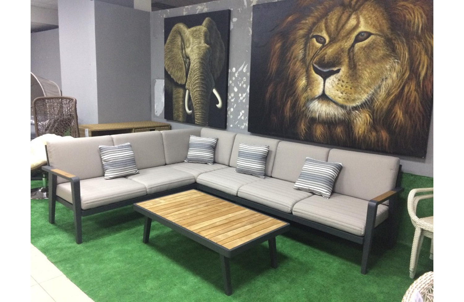 Corner set (with cushions) HIGOLD EMOTI 697750 / ANTHRACITE