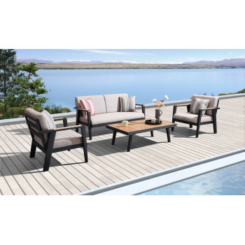 Комплект для відпочинку (з подушками) HIGOLD EMOTI 697730 / ANTHRACITE