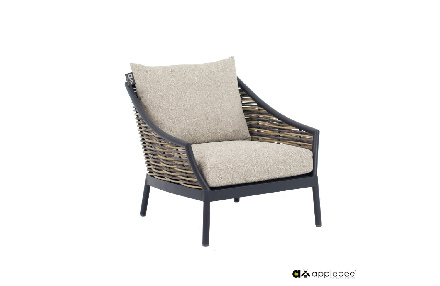 Комплект для відпочинку (з подушками) APPLE BEE MILOU BLACK 18101B1-LC (2 шт) / 18101B1-SF (1 шт) / 70001297 (1 шт) / 70001296 (1 шт)