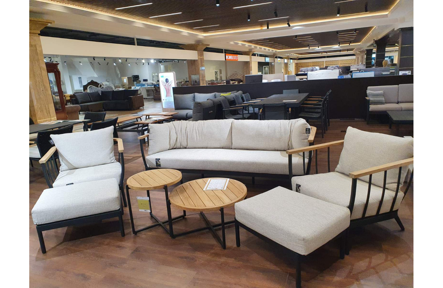 Zestaw wypoczynkowy dla 6 osób (z poduszkami) APPLE BEE CONDOR 70001274 / 70001273 / 70001272 / 70001295 / 70001296 / 70001297 / 70001275 / BLACK