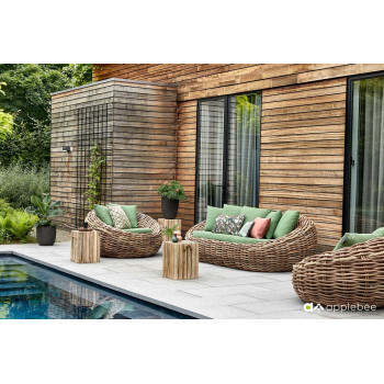 Lounge set (with cushions) APPLE BEE COCOON 18011B1-SF (1 pc) / 18011B1-LC (2 pcs) / 70001297 (1 pc) /70001296 (1 pc) / 70001295 (1 pc)
