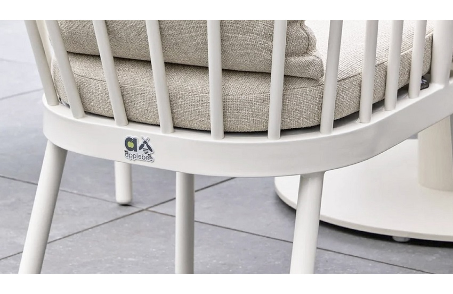 Dining Set (with cushions) APPLE BEE MELVILLE & CONDOR OYSTER 72000333 (1 pc) / 72000334 (1 pc) / 72000335 (1 pc) / 72000336 (1 pc) / 72000408 (4 pc)