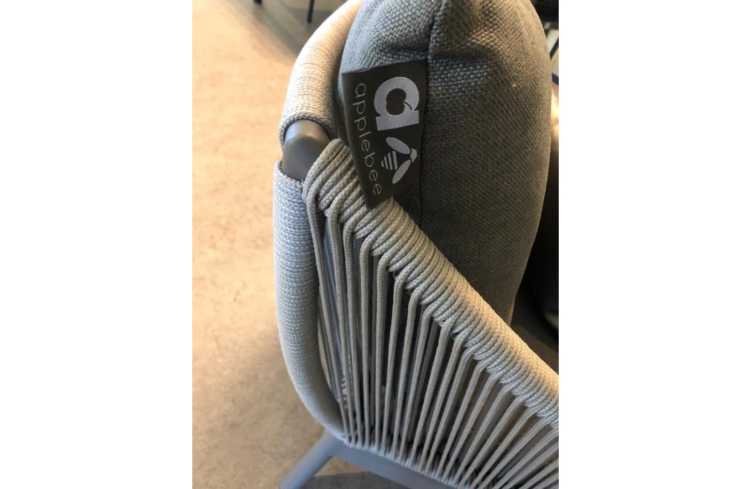 Zestaw wypoczynkowy dla 5 osób (z poduszkami) APPLE BEE BIJOU 70001569 (1 szt) / 70001567 (2 szt) / 70001628 (1 szt) / 70001629 (1 szt) /TAUPE/GREY