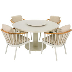 Обідній комплект (з подушками) APPLE BEE MELVILLE & CONDOR 72000333 (1 шт) / 72000334 (1 шт) / 72000335 (1 шт) / 72000336 (1 шт) / 72000408 (4 шт)