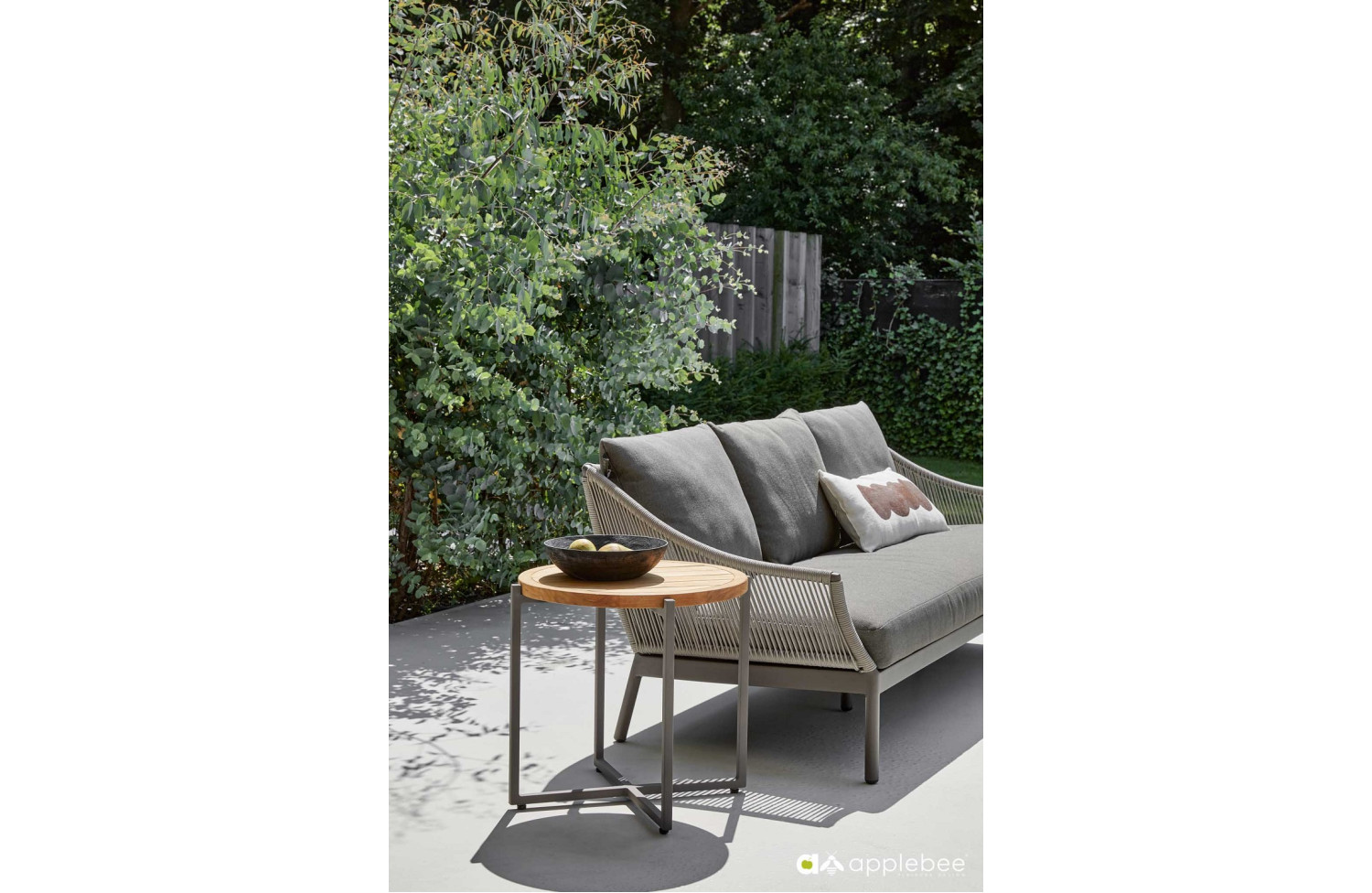 Lounge set (with cushions) APPLE BEE BIJOU 70001569 (1 pc) / 70001567 (2 pcs) / 70001628 (1 pc) / 70001629 (1 pc) /TAUPE/GREY