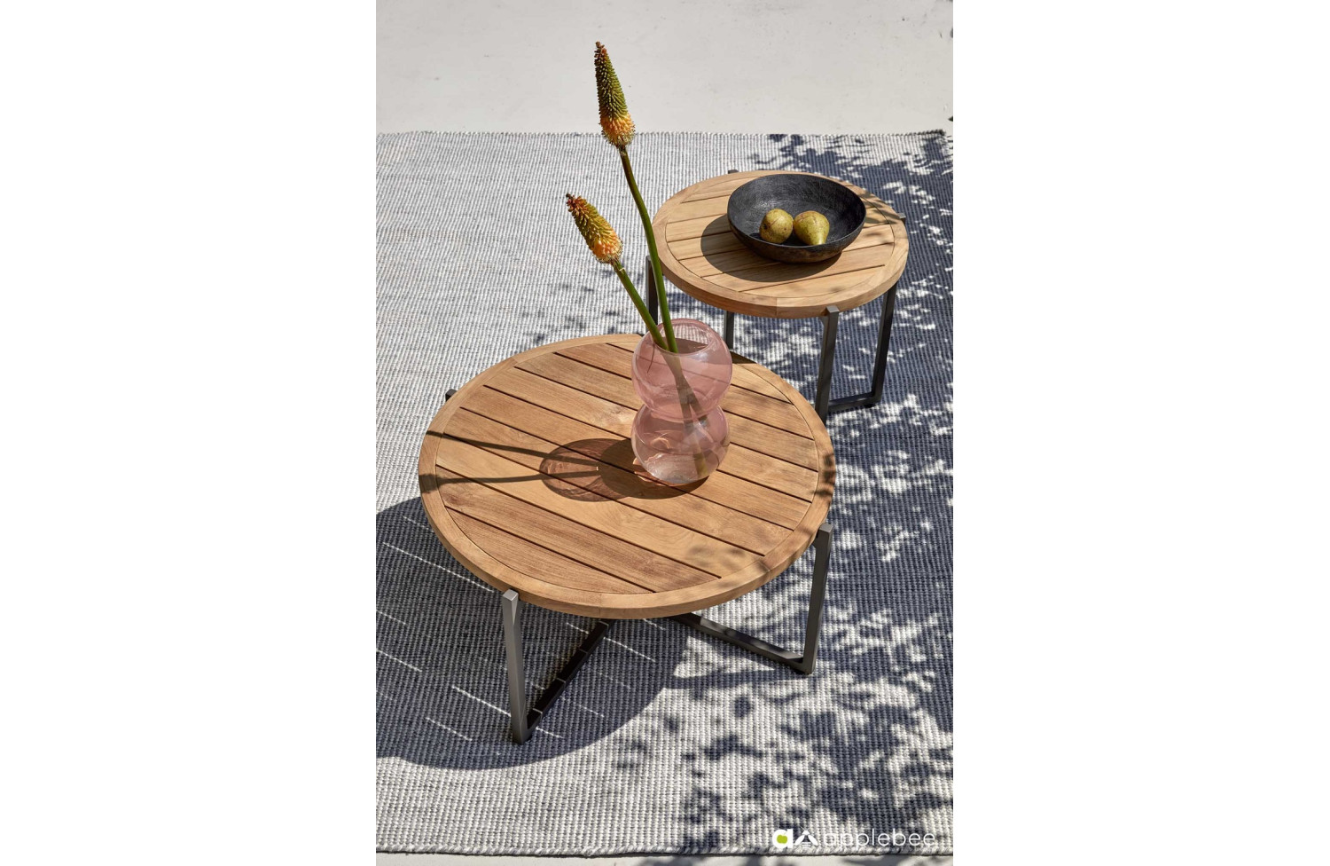 Lounge set (with cushions) APPLE BEE BIJOU 70001569 (1 pc) / 70001567 (2 pcs) / 70001628 (1 pc) / 70001629 (1 pc) /TAUPE/GREY