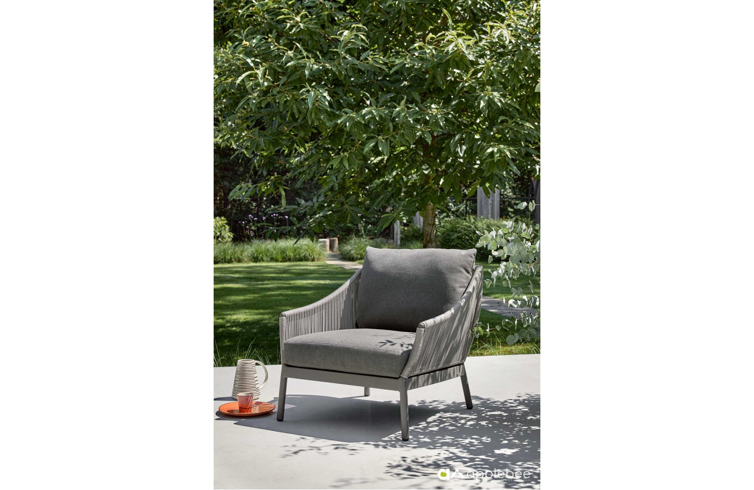 Lounge set (with cushions) APPLE BEE BIJOU 70001569 (1 pc) / 70001567 (2 pcs) / 70001628 (1 pc) / 70001629 (1 pc) /TAUPE/GREY