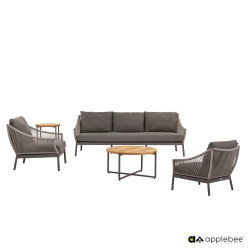 Lounge set (with cushions) APPLE BEE BIJOU 70001569 (1 pc) / 70001567 (2 pcs) / 70001628 (1 pc) / 70001629 (1 pc) /TAUPE/GREY