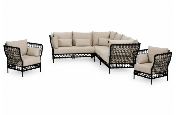 Coner Set (with cushions) LEFT APPLE BEE PURE 70001527 (2 pc) / 70001529 (1 pc) / 70001528 (2 pcs)