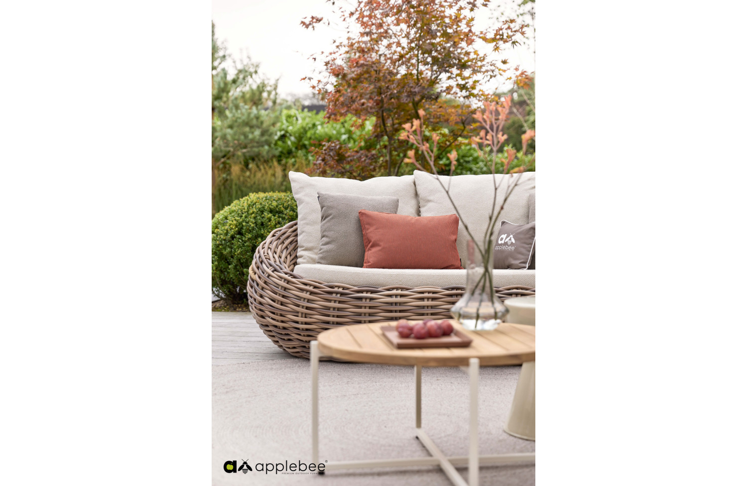 Sofa 3-osobowa (z poduszkami) APPLE BEE COCOON 72000461 BEIGE