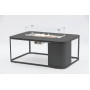 Стіл-камін прямокутний (зі склом) LAGOM FOGO Lm 01G / ANTHRACITE