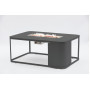Стіл-камін прямокутний (зі склом) LAGOM FOGO Lm 01G / ANTHRACITE