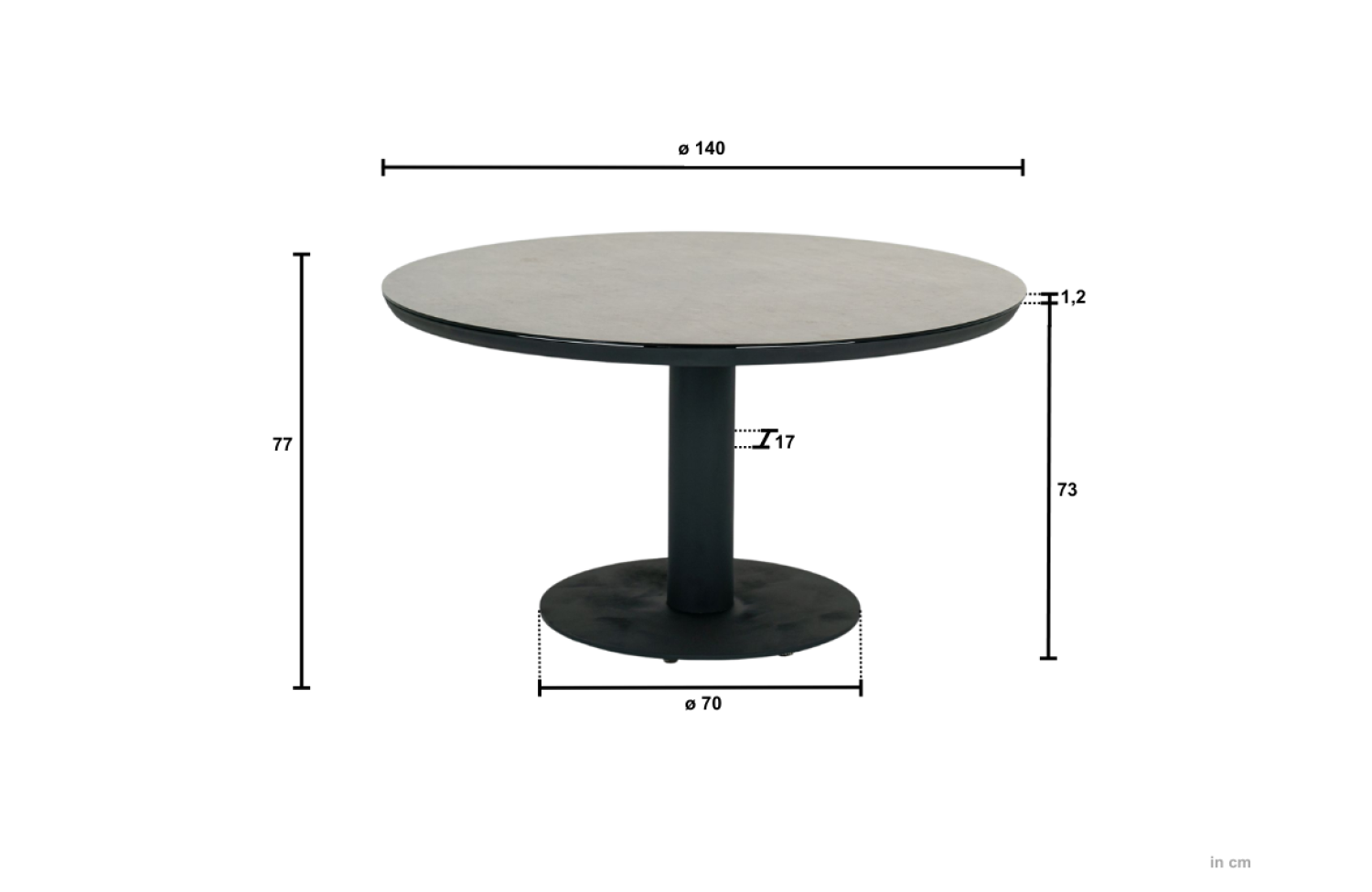 Stół do Jadalni д.140 APPLE BEE MELVILLE BRONZE 72000611 / 72000612 / 72000613 / 72000336