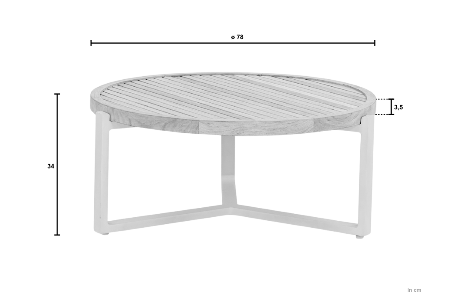 Coffee Table 75 APPLE BEE MONACO 72000642 / BLACK