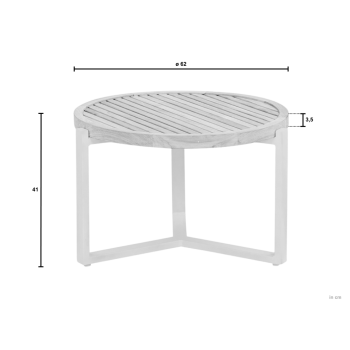 Coffee Table 60 APPLE BEE MONACO 72000644 / BLACK