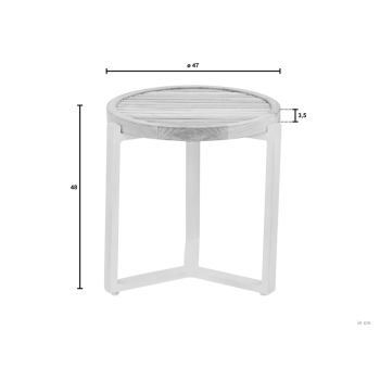 Coffee Table 45 APPLE BEE MONACO 72000678 / OYSTER