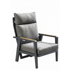 Крісло зі відкидною спинкою (з подушками) HIGOLD EMOTI 2.0 69772003 / ANTHRACITE Крісло зі відкидною спинкою (з подушками) HIGOLD EMOTI 2.0 69772003 / ANTHRACITE