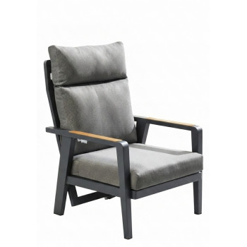 Крісло зі відкидною спинкою (з подушками) HIGOLD EMOTI 2.0 69772003 / ANTHRACITE