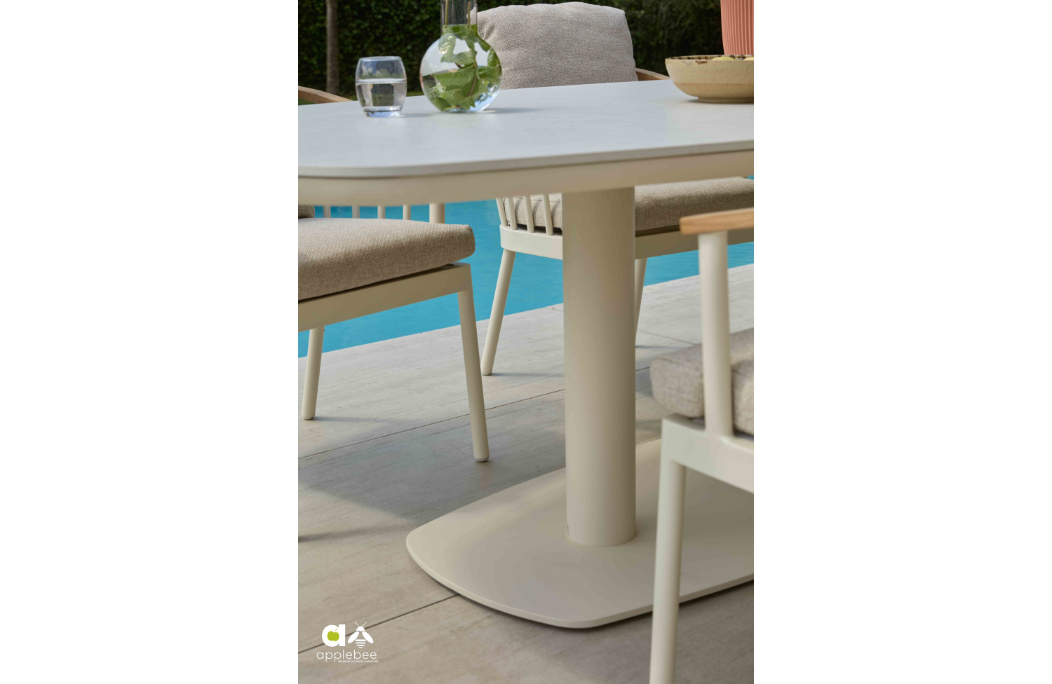 Dining Table 280 APPLE BEE MELVILLE 72000657 72000484 72000659 / OYSTER