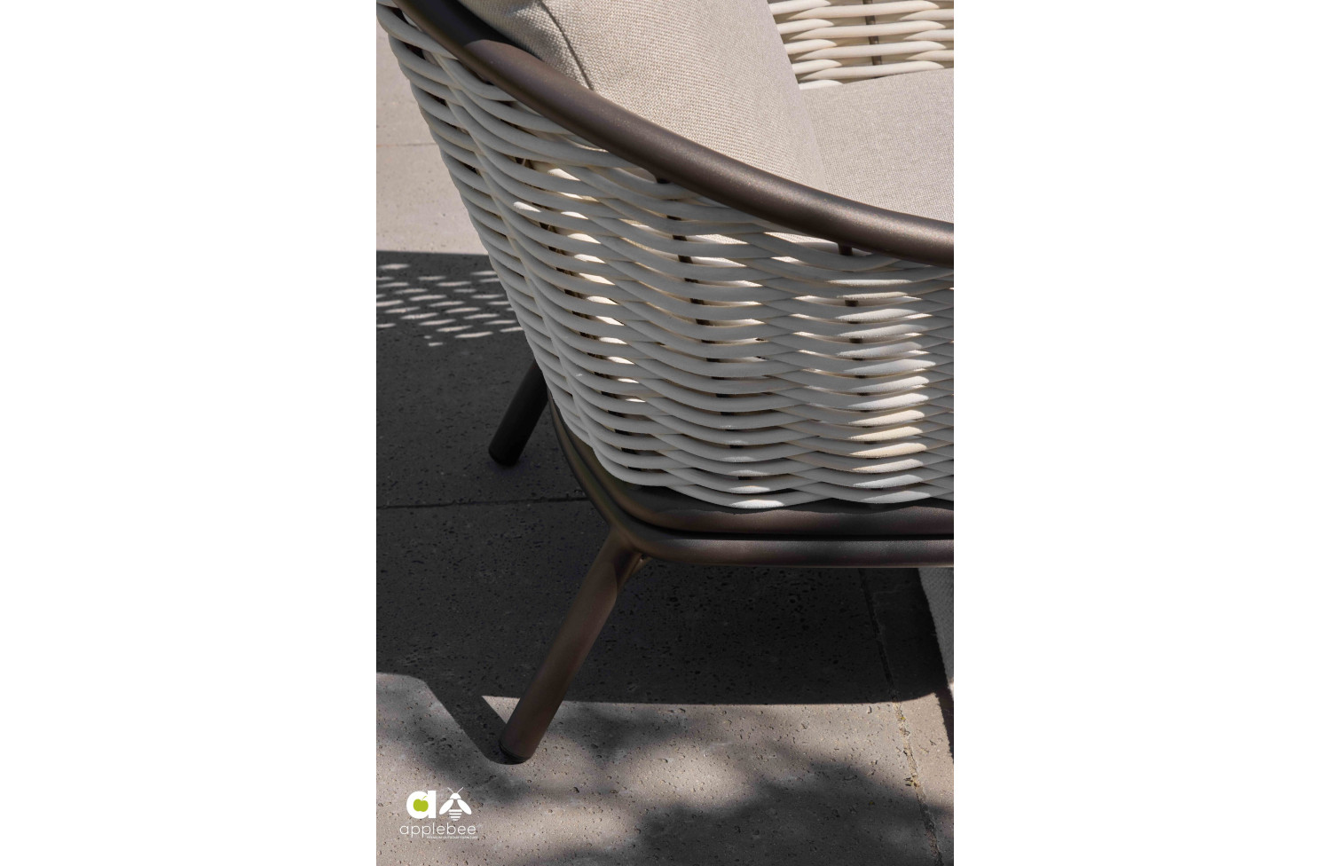 Lounge set (with cushions) APPLE BEE PINE KEY 72000652 (2 pcs) / 72000654 (1 pc) / 72000650 (1 set) / 72000655 (1 set) / BRONZE