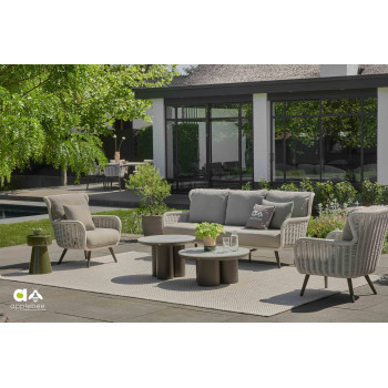 2-Seater Sofa (with cushions) APPLE BEE KEY LARGO 72000637 / BRONZE