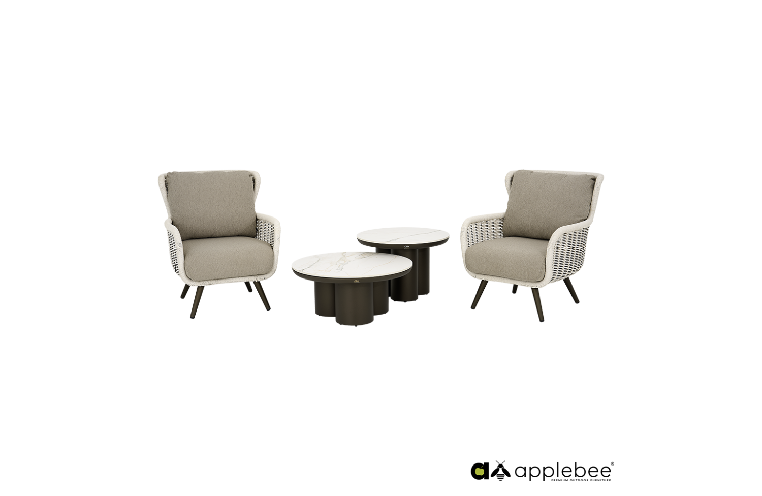 Lounge Armchair (with cushions) APPLE BEE KEY LARGO 72000636 / BRONZE