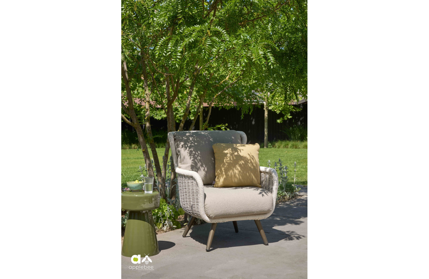 Lounge Armchair (with cushions) APPLE BEE KEY LARGO 72000636 / BRONZE