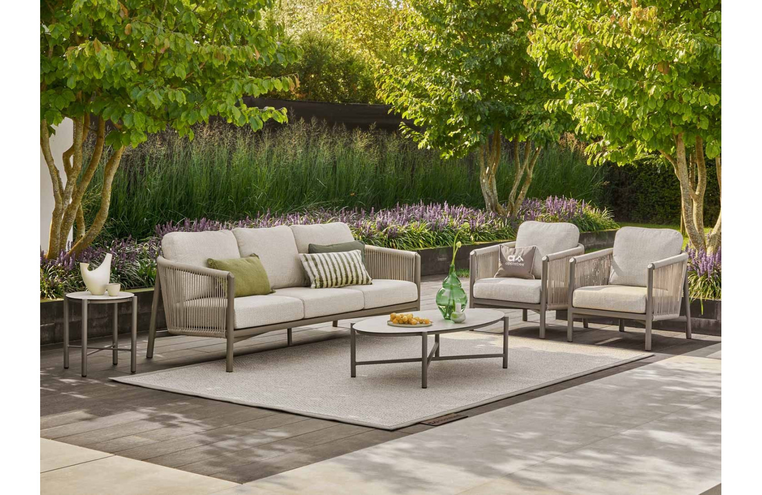 3-Seater Sofa (with cushions) APPLE BEE BORA BORA 72000227 TAUPE / GREY