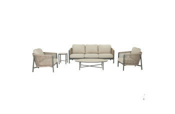 Lounge set (with cushions) APPLE BEE BORA BORA 72000226(2 pcs) 72000227 (1 pc) / 72000547 (1 pc) / 72000548 (1 pc) / TAUPE/GREY