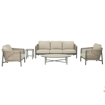 Lounge set (with cushions) APPLE BEE BORA BORA 72000226(2 pcs) 72000227 (1 pc) / 72000547 (1 pc) / 72000548 (1 pc) / TAUPE/GREY