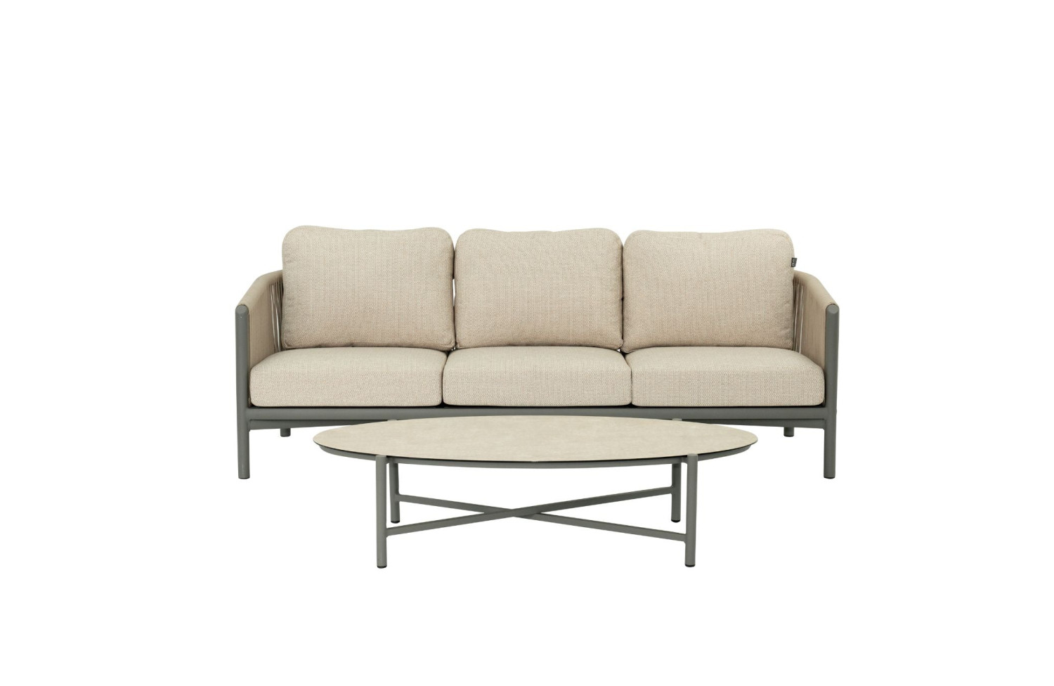 Диван 3-місний (з подушками) APPLE BEE BORA BORA 72000227 TAUPE / GREY