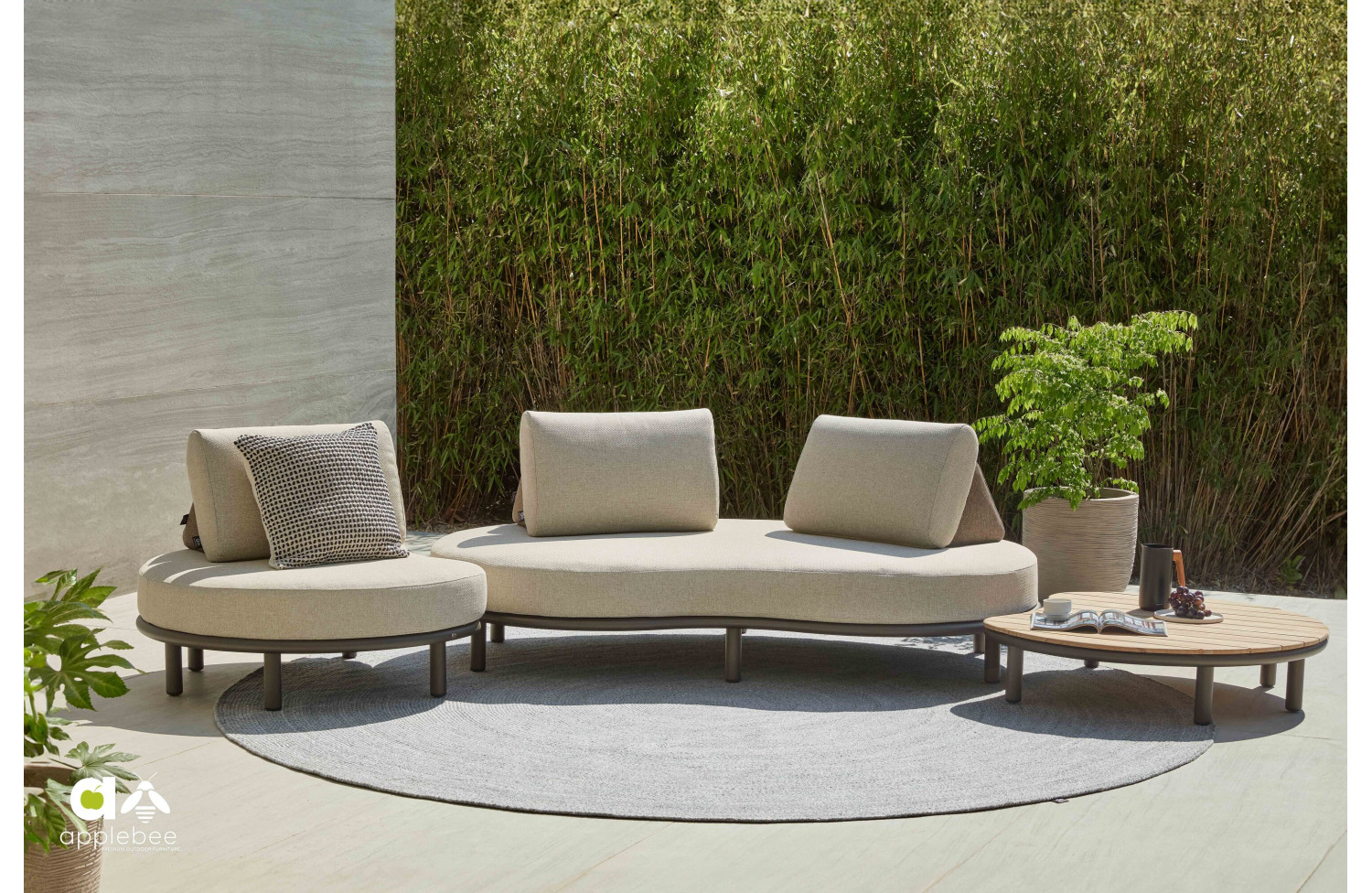 Килим д.300 72000379 /темно-сірий APPLE BEE SWIRL