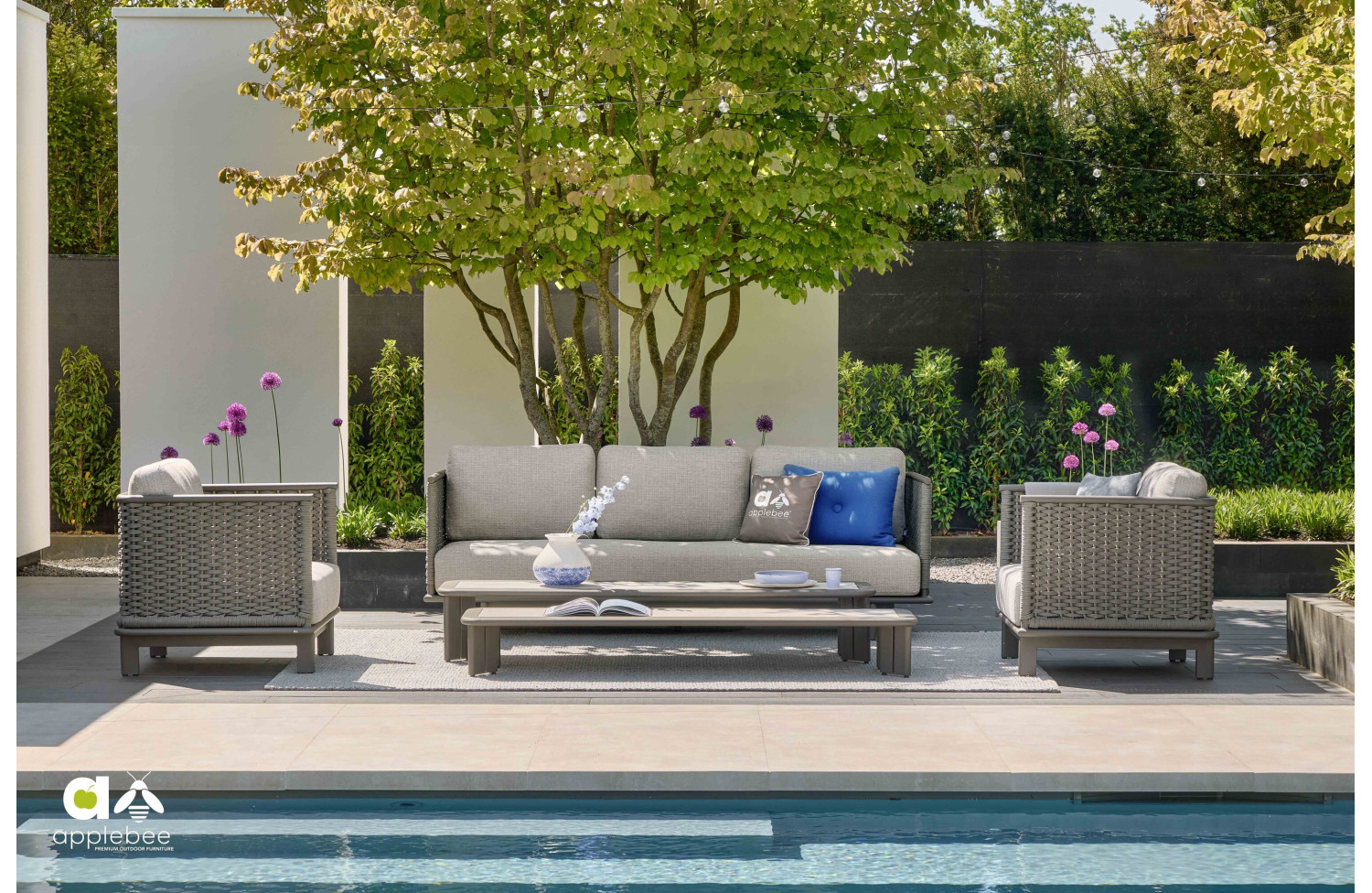 Килим 400*250 72000385 / сірий APPLE BEE CROSS