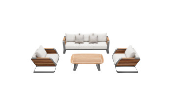 Lounge set (with cushions) HIGOLD WING 204930 / WHITE