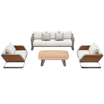 Lounge set (with cushions) HIGOLD WING 204930 / WHITE